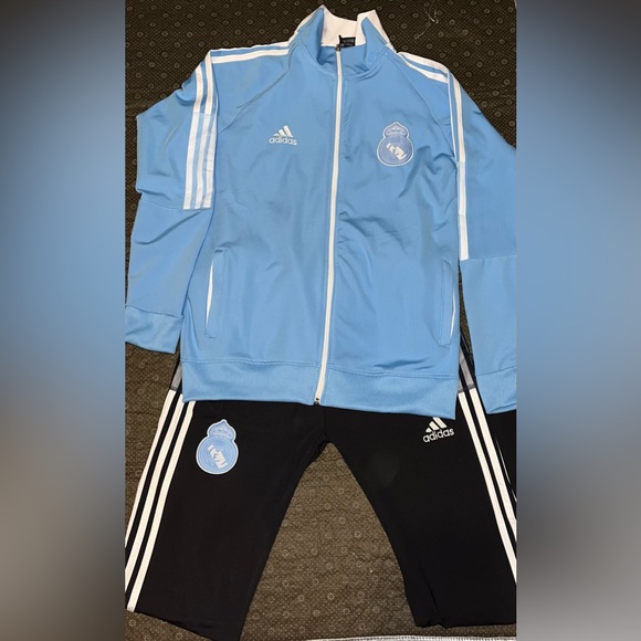 Blue adidas pants and zip up set, adidas x real madrid - Picture 3 of 3